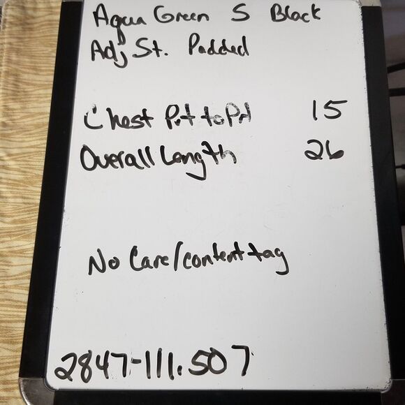 Aqua Green S Swimsuit One Piece Black Hi Waist Classic Adj Straps Padded Basic - Picture 9 of 9